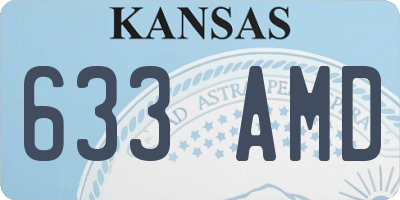 KS license plate 633AMD