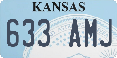 KS license plate 633AMJ
