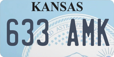 KS license plate 633AMK