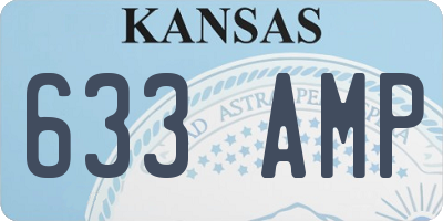 KS license plate 633AMP
