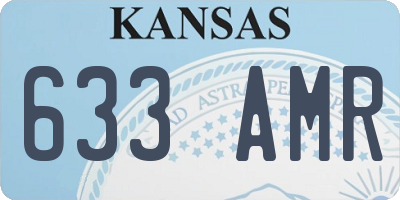 KS license plate 633AMR