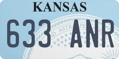 KS license plate 633ANR