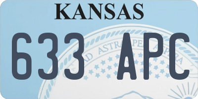 KS license plate 633APC