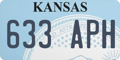 KS license plate 633APH