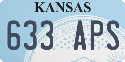 KS license plate 633APS