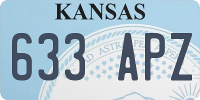 KS license plate 633APZ