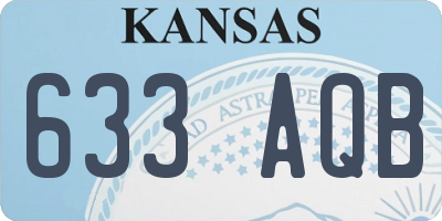 KS license plate 633AQB