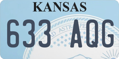 KS license plate 633AQG