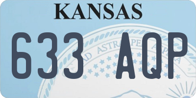 KS license plate 633AQP