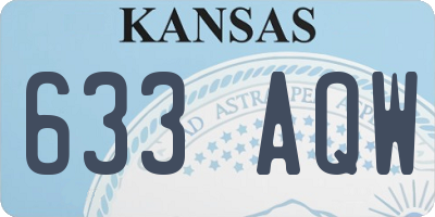 KS license plate 633AQW