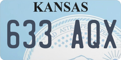 KS license plate 633AQX