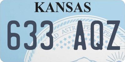 KS license plate 633AQZ