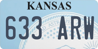 KS license plate 633ARW