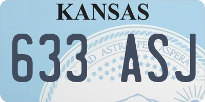 KS license plate 633ASJ