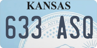 KS license plate 633ASQ