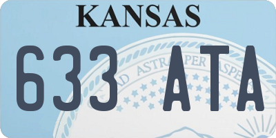 KS license plate 633ATA
