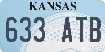 KS license plate 633ATB