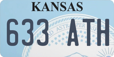 KS license plate 633ATH