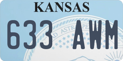 KS license plate 633AWM
