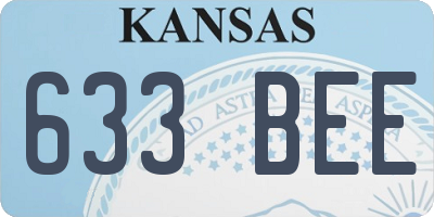 KS license plate 633BEE