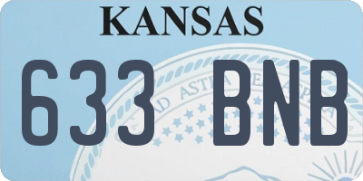 KS license plate 633BNB