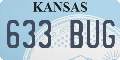 KS license plate 633BUG