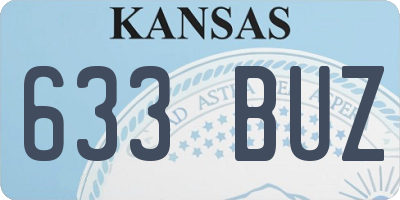 KS license plate 633BUZ