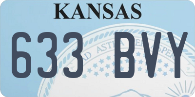 KS license plate 633BVY