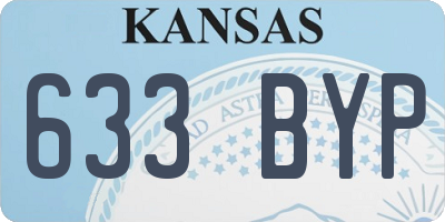 KS license plate 633BYP