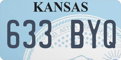 KS license plate 633BYQ