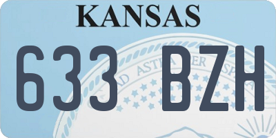 KS license plate 633BZH
