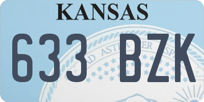 KS license plate 633BZK