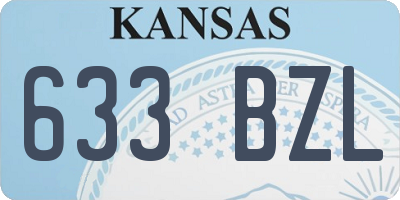 KS license plate 633BZL