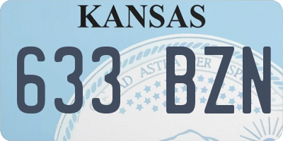 KS license plate 633BZN