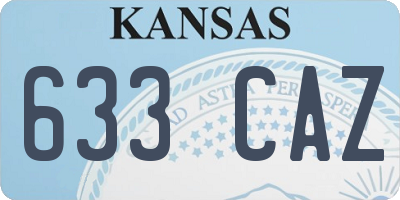 KS license plate 633CAZ