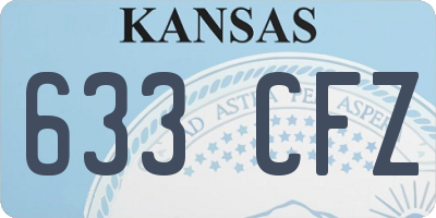 KS license plate 633CFZ