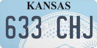 KS license plate 633CHJ