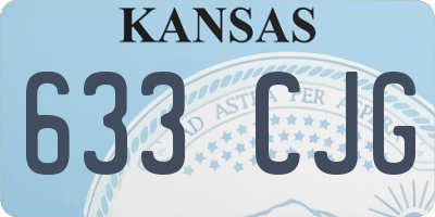 KS license plate 633CJG