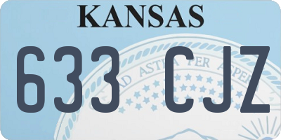 KS license plate 633CJZ