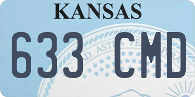 KS license plate 633CMD