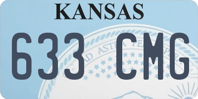 KS license plate 633CMG