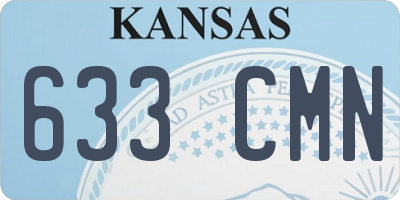KS license plate 633CMN