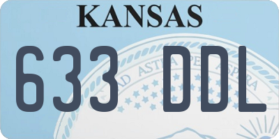 KS license plate 633DDL