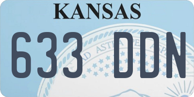 KS license plate 633DDN