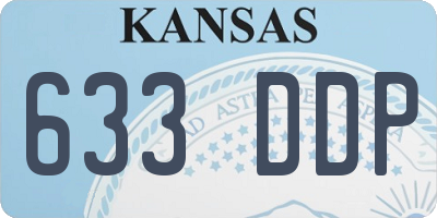 KS license plate 633DDP