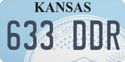 KS license plate 633DDR