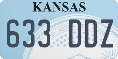 KS license plate 633DDZ