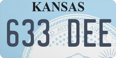 KS license plate 633DEE