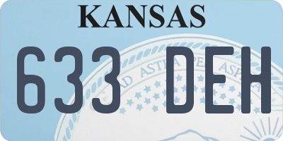 KS license plate 633DEH
