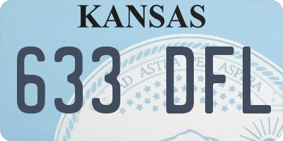 KS license plate 633DFL